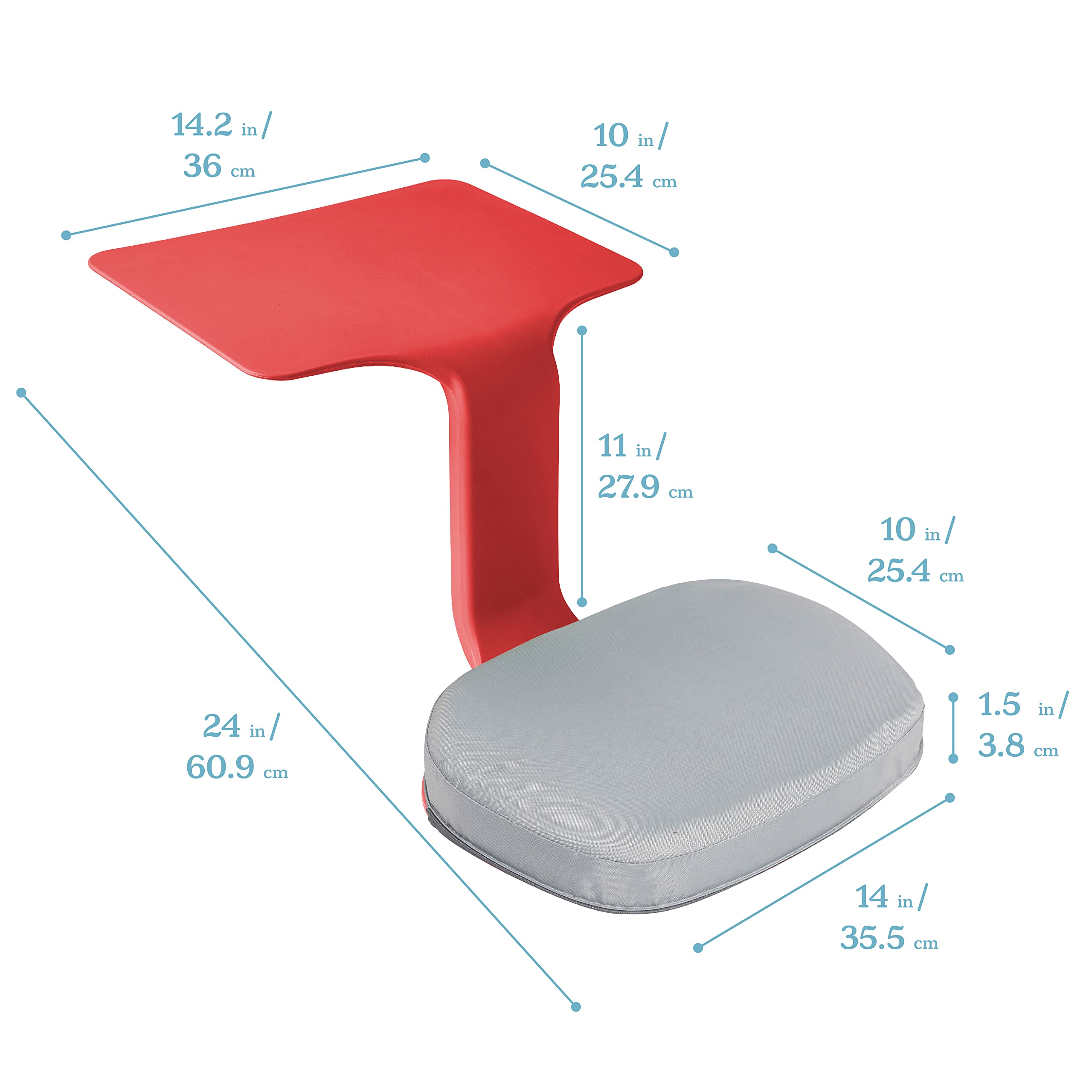 ECR4Kids The Surf ポータブル ラップデスク＆サーフクッション Amazon.co.jp: ECR4Kids The Surf ポータブル ラップデスク クッション